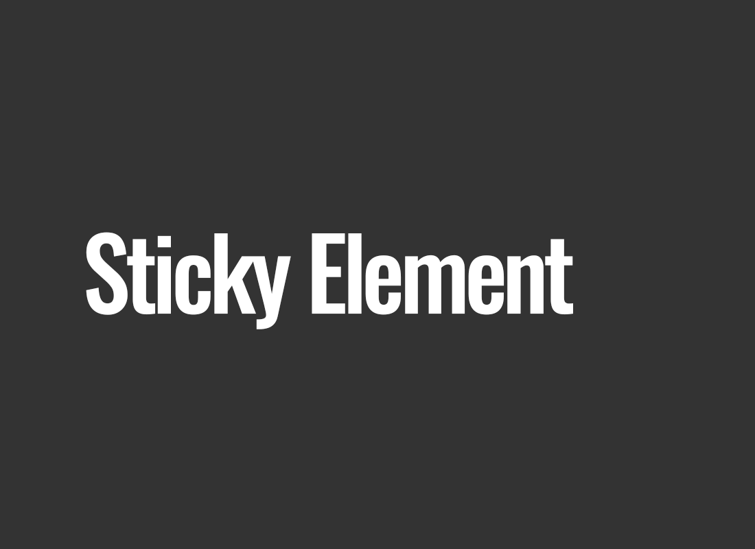 Sticky Element