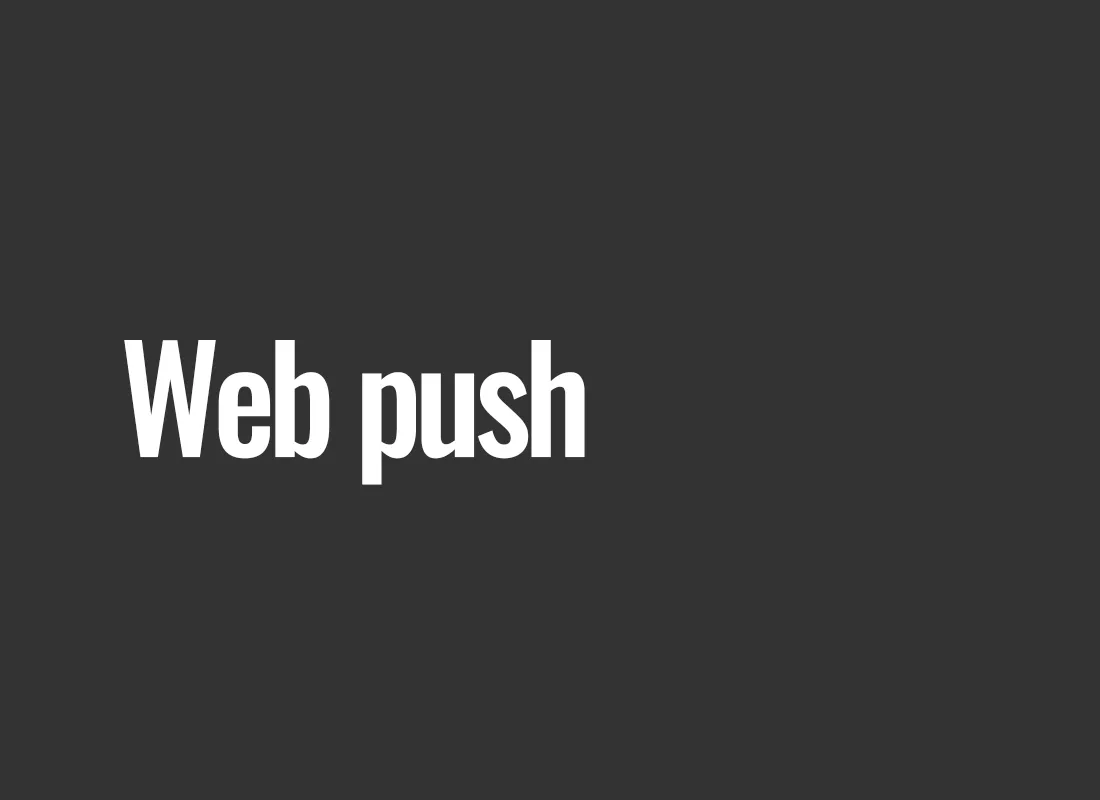 Web push