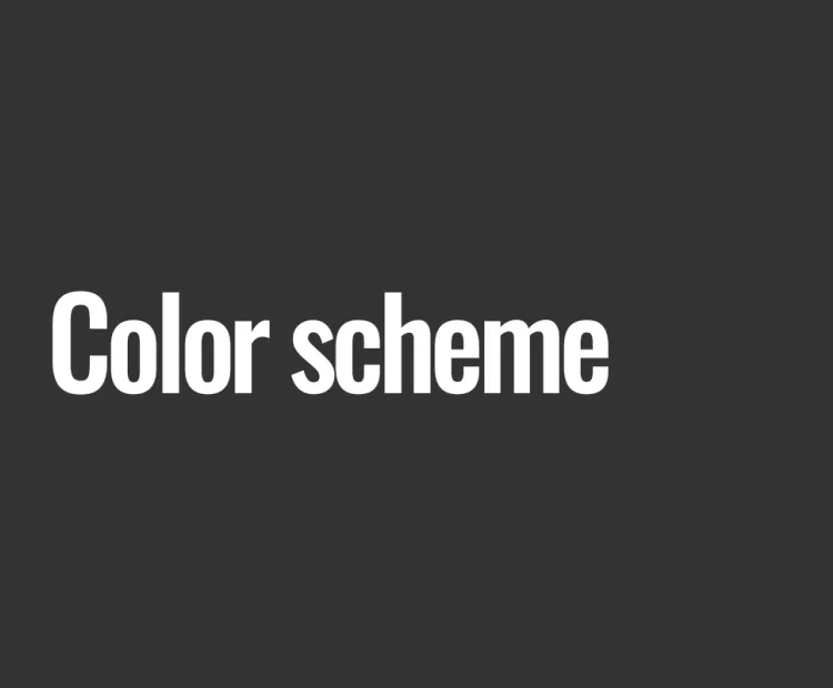 Color scheme