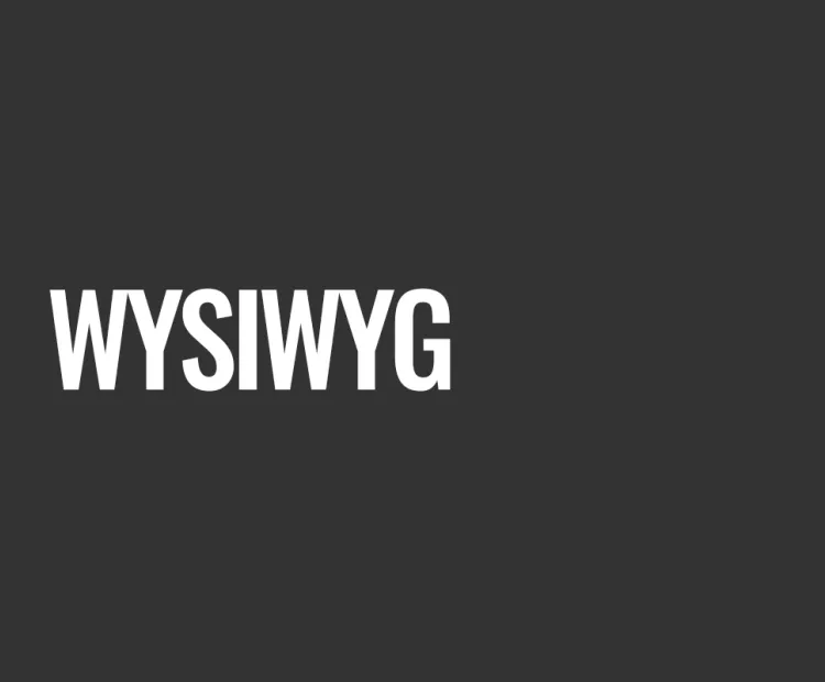 WYSIWYG