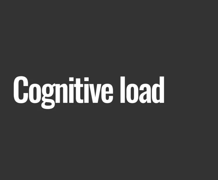 Cognitive load