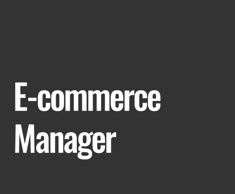 E-commerce Manager